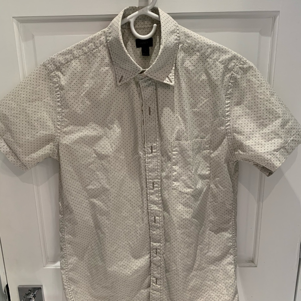 JCrew men’s short sleeve button down small